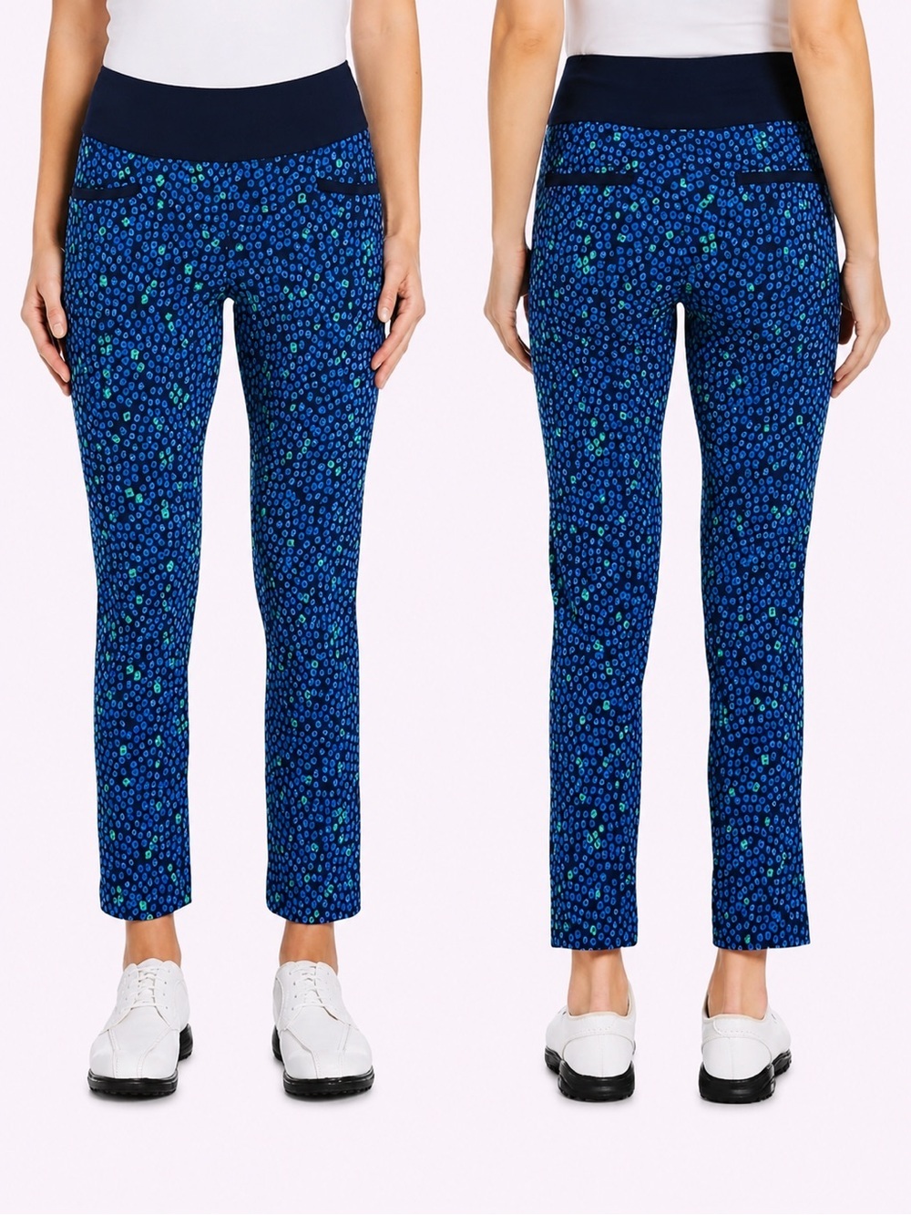 PGA TOUR
Women's Geo Print Pull-On Golf Ankle Pants size L